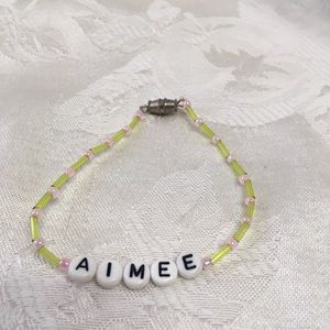 AIMEE 7” personalized name bracelet-NEW